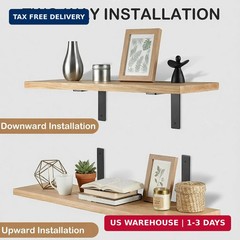 6 Inch Heavy Duty Floating Shelf Brackets 4 Pack, Extra Thick 0.2″ Steel Industr
