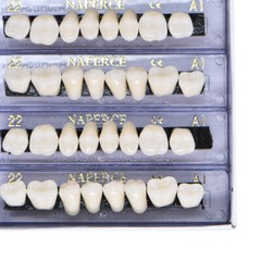 10 Boxes Dental Acrylic Resin Denture 22# A1 Full Sets Teeth Upper Lower Shade