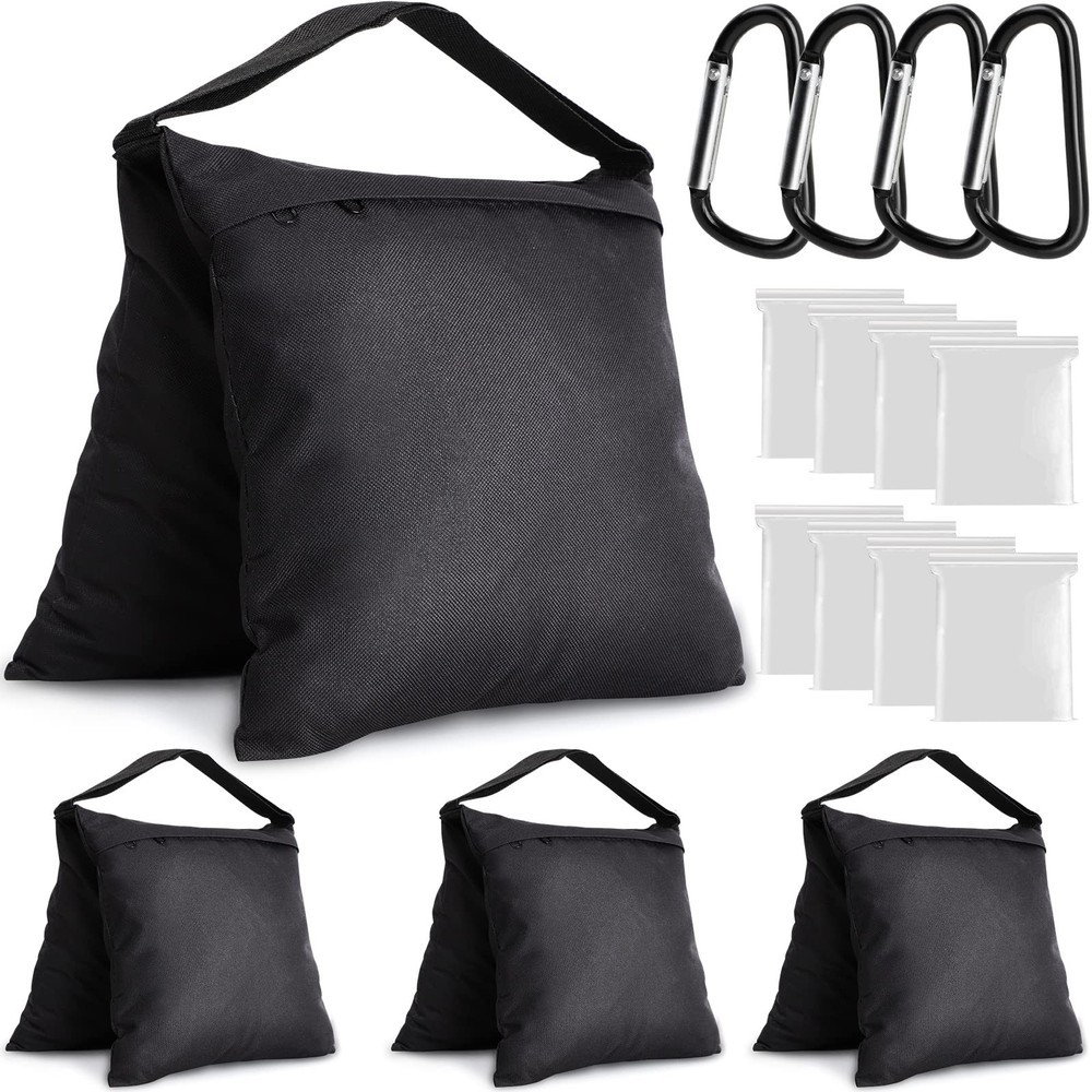 4 Pack Sandbags Weight Bags for Photography, Light Stand, Canopy, Tripod