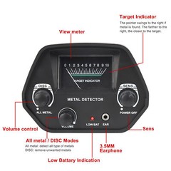 Deep Ground Metal Detector For Adults Underwater Beach Yard Waterproof Seeker US