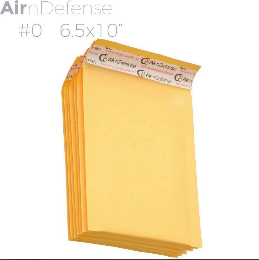 250 #0 6×10 Kraft Paper Padded Bubble Envelopes Mailers Shipping Case 6”x10”
