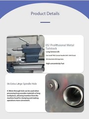 WM210V Lathe High-Precision Imported Compact Lathe Multi-Functional Lathe