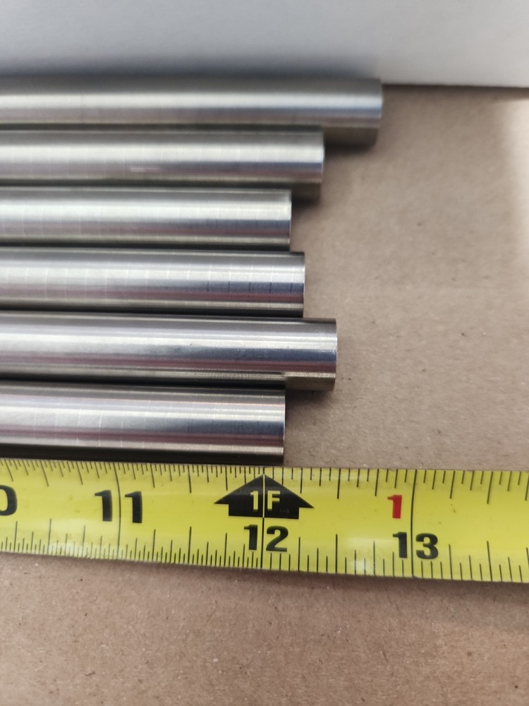 (Tag C81) .531″ Dia Titanium Rods, 12+” Long, 6 Rods, You Get All, Medical Grade