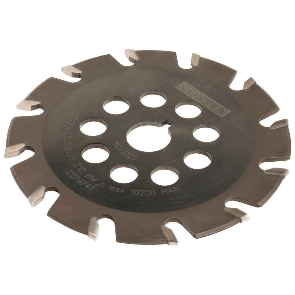 Leister Tungsten carbide milling blade, ø130 x 2.8mm,T12,parabolic form 167.025