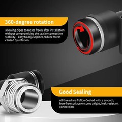 5/16 Push to Connect Fittings Kit – 5/16 Inch Tube OD x 1/8 Inch NPT Thread M…