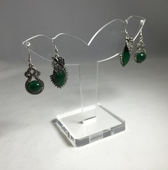 Clear Acrylic Plexiglass Earring Jewelry Stand Countertop Display 11620-11