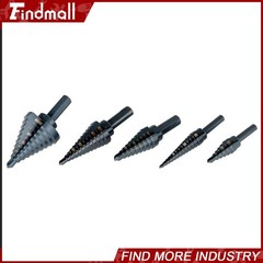 Findmall 5 Pack Oxide M2 Multiple Hole 50 Sizes 1/8- 1-3/8″ HSS Step Drill Bit