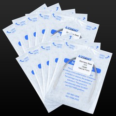 10Packs AZDENT Dental Orthodontic Stainless Steel Round Arch Wires Natural Form