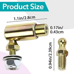 2 Sets Throttle Disconnect, Quick Release Ball Joint, 10-32 in Female Thread …