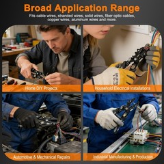 25-in-1 Multifunctional Wire Stripper for Cutting Crimping 16 AWG to 6 AWG