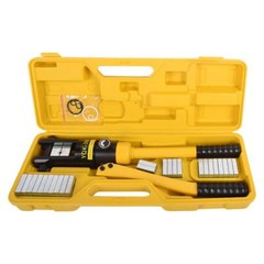 16 Ton Hydraulic Wire Crimper Crimping Tool Battery Cable Lug Terminal 13 Dies