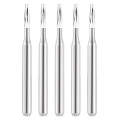 5pcs Dental Carbide Burs Taper Fissure FG #170