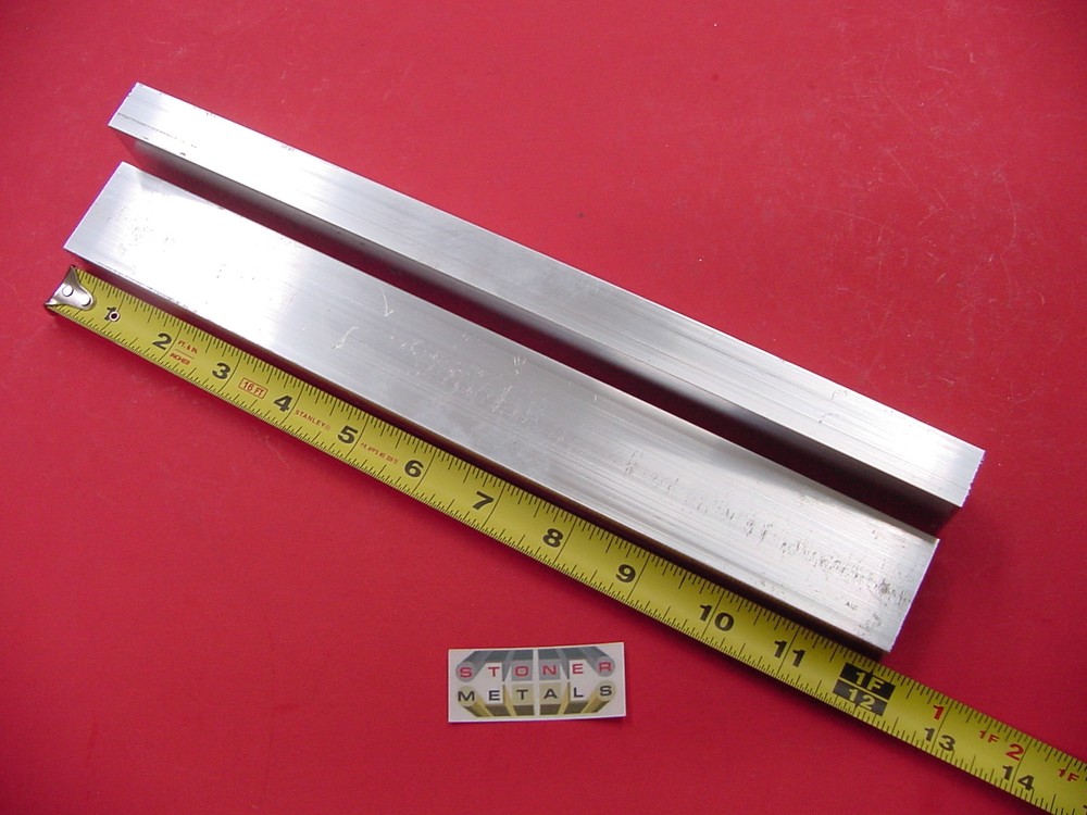 2 Pieces 3/4″x 1-1/2″x 1/8″ Wall ALUMINUM RECTANGLE TUBE 6063 T52 x 12″ Long