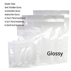 Multi-Size High Quality Glossy & Matte Clear Plastic Mylar Stand up Zip Lock Bag