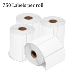 4″x2″ Direct Thermal Labels Barcode Stickers 750/Roll for Zebra & Rollo Printer