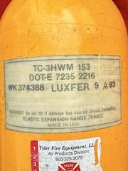 Vintage Scott SCBA 2216 PSI – 30 Min steel Air Cylinder – Mfg Date : 09/1993