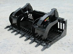 72″ Severe Duty Rock Grapple Bucket with Teeth Skid Steer Loader Attachment