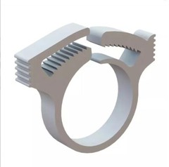 x5 SHC-32-GF ESSENTRA HEAVYDUTY WHITE Wire Cable Hose Reusable Clamp 17/32 19/32