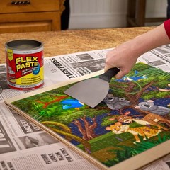 Flex Paste, Waterproof Paintable Putty, Spackle Sealant, Half-Quart, Clear
