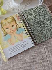 LGB About God Hardcover Junk Journal Wire Bound Scrapbook Vintage Upcycled Book