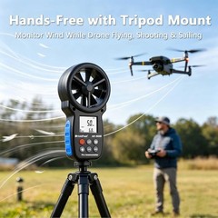 HoldPeak 866B Digital Anemometer – Wind Speed CFM Meter