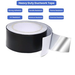 Black Aluminum Foil Tape High Temp Heavy Duty 2 INCH x 64 Feet,