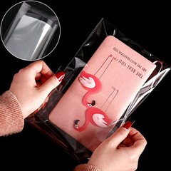 400Pcs Clear Plastic Self Sealing Bags with Hang Hole Resealable Large,