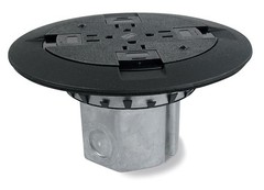 Legrand Wiremold 861QTCBLK Pre Wired 2 gang Floor Box – Aluminum ~ Brand New