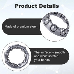 4Pcs 1/4 in X 9 Balls Bicycle Crank Ball Bearing Bottom Bracket Bearings