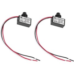2 X Photoelectric Photocell Dusk to Dawn Button Flush Mount Photo Control Switch