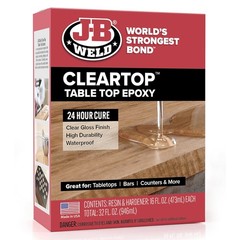 Tabletop Epoxy Resin, 32oz Kit, Cures Clear, Fast Time, Minimal Bubbling, Scr…