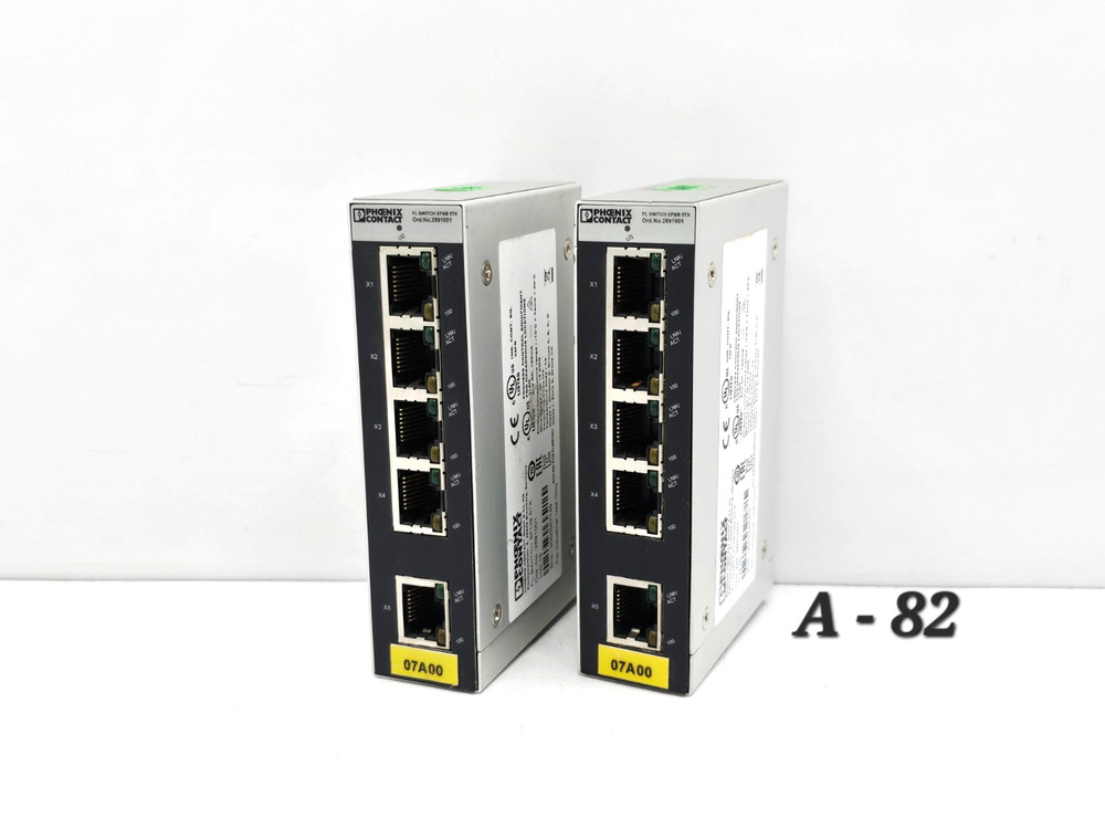2891001 PHOENIX CONTACT SWITCH ETHERNET FL SWITCH SFNB 5TX LOT OF 2
