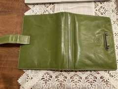 Franklin covey Compact Vintage Charlotte Full Grain Leather Olive/Green Color