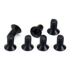 M3 M4 M5 M6 Black Steel Phillips Cross Recessed Countersunk Flat Head Screw Bolt