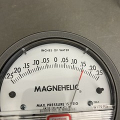 Dwyer Instruments 2300-0 Dwyer Magnehelic Pressure Gauge, 0.25In To 0 To 0.25In