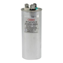 80+5 uF Capacitor Round Dual Run 80 + 5 uf mfd 370/440 Volts for HVAC Motors