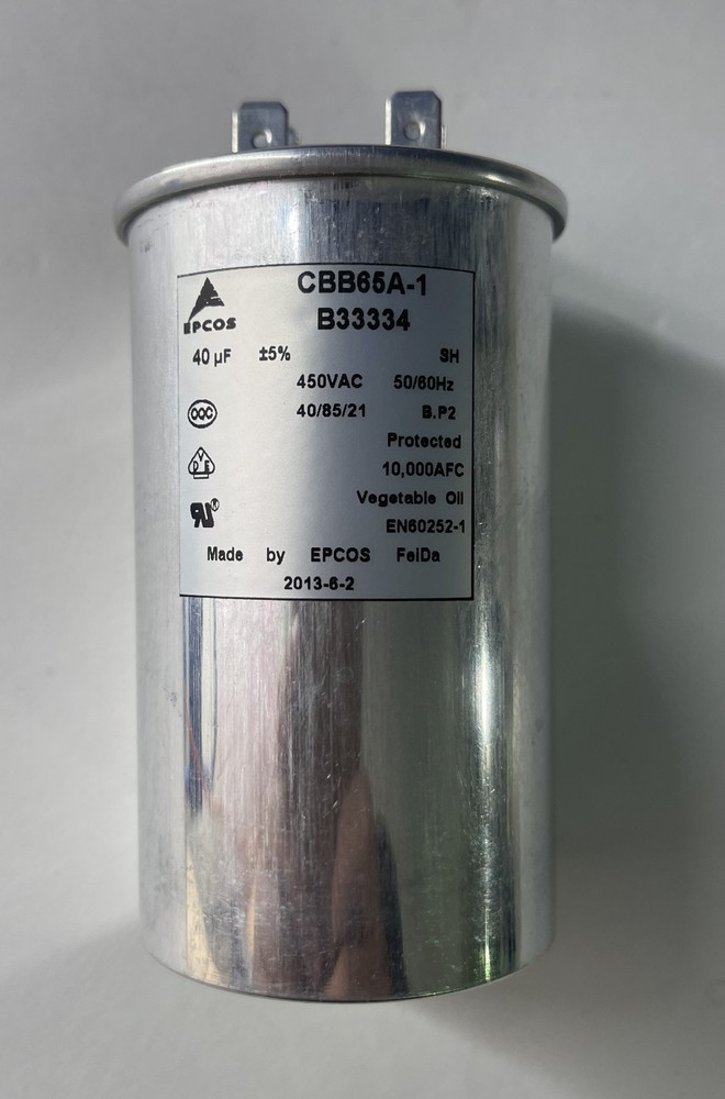 NEW 2-pcs EPCOS CBB65A-1 40uF 450VAC Capacitor B33334 10000AFC EN60252-1 UL