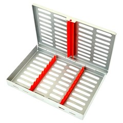 1 GERMAN DENTAL AUTOCLAVE STERILIZATION CASSETTE RACK BOX TRAY FOR 10 INSTRUMENT