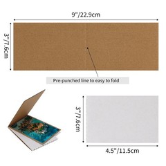 3×4.5 Card Protector Sleeves Cardboard 100 Pack, White Collectible Trading Sp…