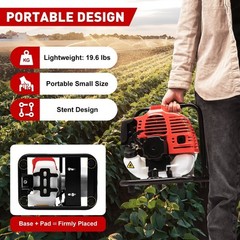 2 Stroke Gasoline Water Pump Gas-Powered Semi-Trash Irrigation Transfer Pump