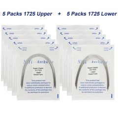 100Pcs Dental Orthodontic Arch Wire NiTi Ovoid Round Rectangular 012-020 U/L