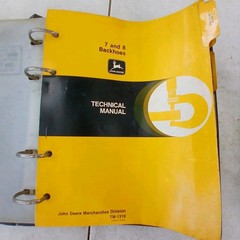 John Deere 7, 8, 10 Backhoe & Attachments Technical Manuals TM1319, 1325, 1173