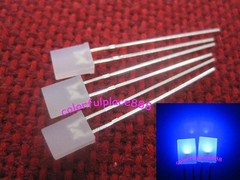 1000pcs 2x5x7mm Blue Diffused Rectangle LED Rectangular Leds Light Lamp Bulb New