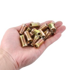 50 Pieces 5/16 Threaded Inserts for Wood Insert Nut Woodworking Tools Flush Nut