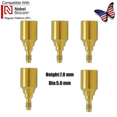 US Nobel Active Dental Regular Platform RP Healing Abutments & Cap Closure Screw