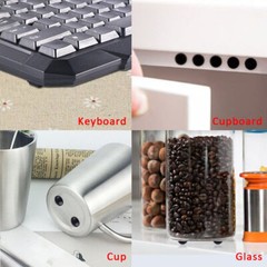 Black Square/Round Self Adhesive Rubber Feet Bumper Stops for Chopping Boards