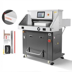 VEVOR Electric Hydraulic Paper Cutter 28 in & 3.03 in Cutting Width & Thickness