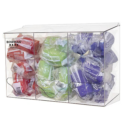 Bowman Dispensers Bp-023 Bulk Dispenser, Clear, 17 1/2″ W