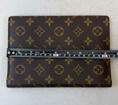 Vintage LOUIS VUITTON Monogram Canvas Agenda Calendar Cover Medium Brown