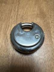 FJM Security SX-790 4-Dial Combination Disc Padlock With Shielded Hardened Steel